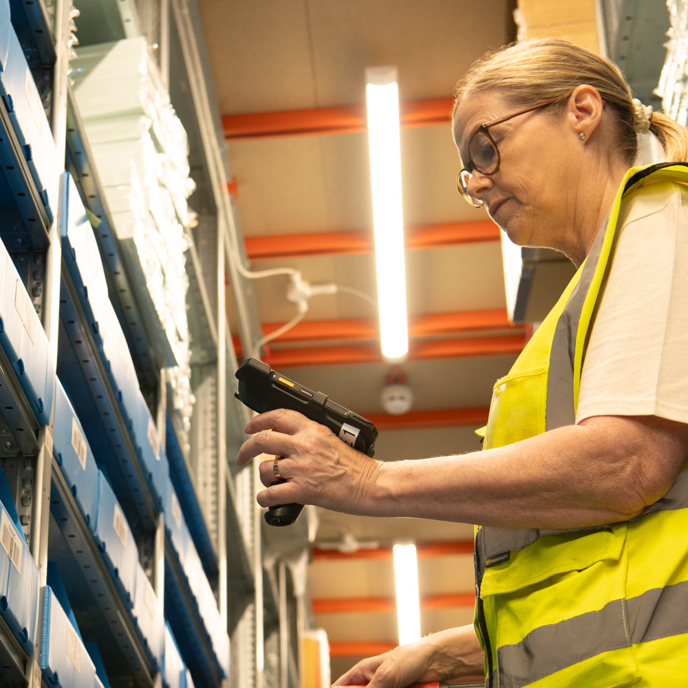 Team Member Scanning Barcodes at Our Fulfilment Centre near London